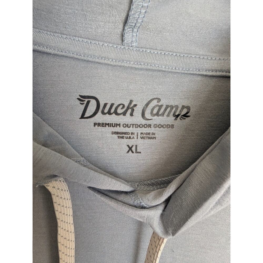 Duck Camp Lightweight Bamboo Hoodie Mens XL Pluff Mud Gray PH2525 NWT - Picture 6 of 7